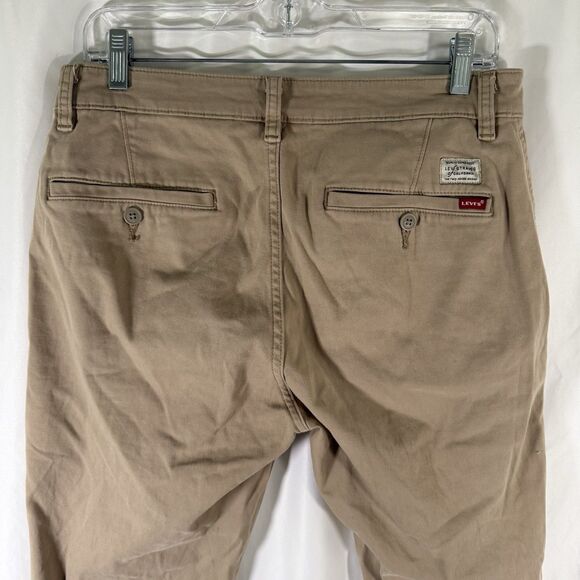 Levis XX Chino Pants Men's 31x32 Brown Standard Fit Tapered Cotton Blend - Picture 11 of 13